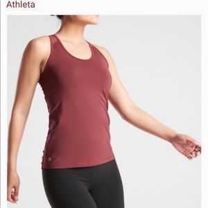 Athleta Bakasana Tank Top Racerback Mesh Fitted Workout Shirt NWOT